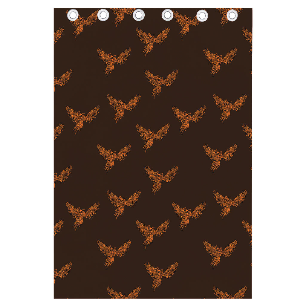Asian Phoenix Pattern Print Curtain