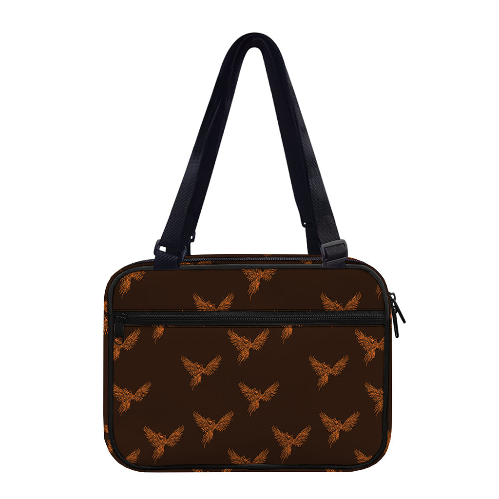 Asian Phoenix Pattern Print Double Strap Bible Bag
