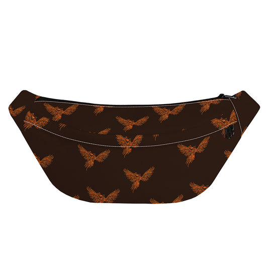 Asian Phoenix Pattern Print Fanny Pack