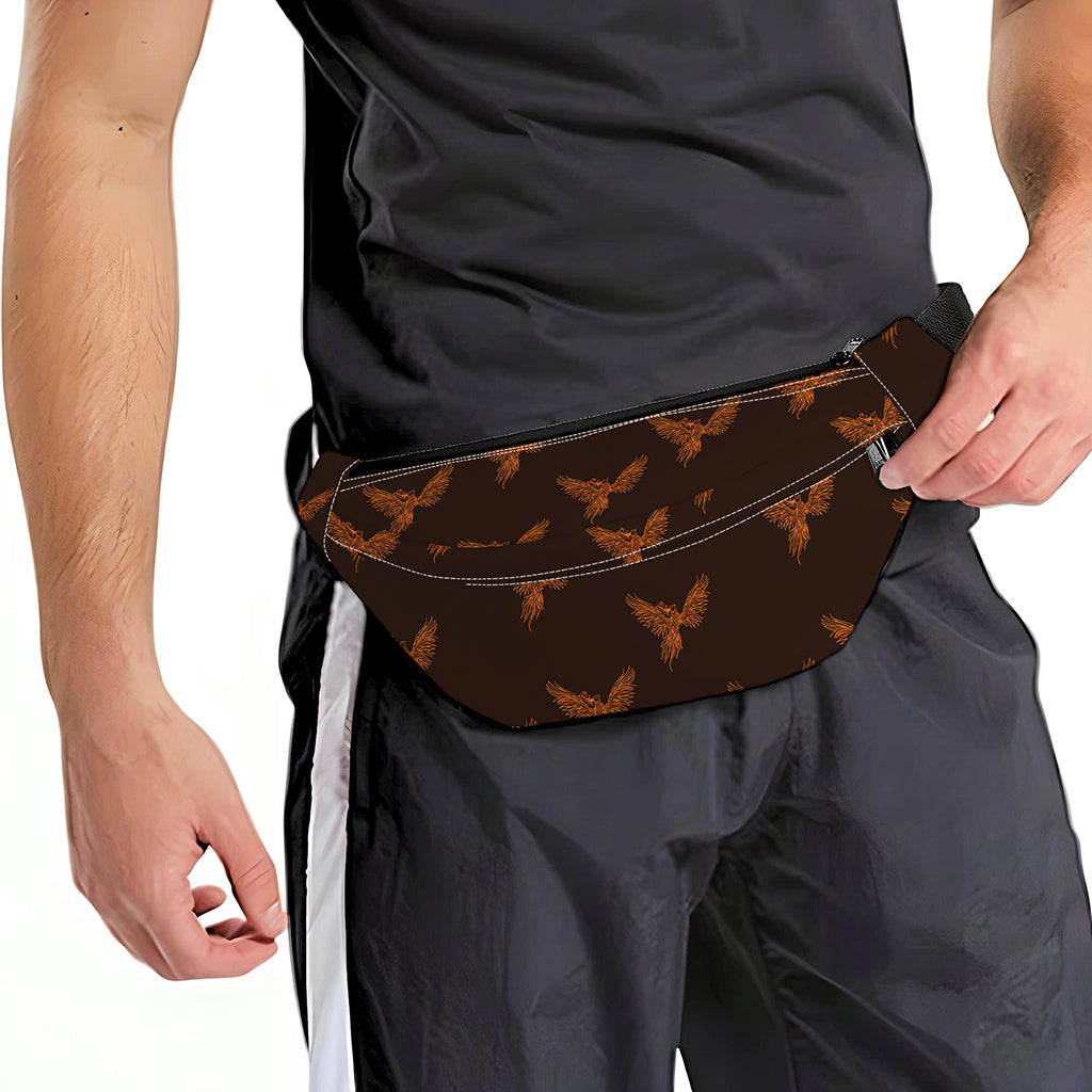Asian Phoenix Pattern Print Fanny Pack