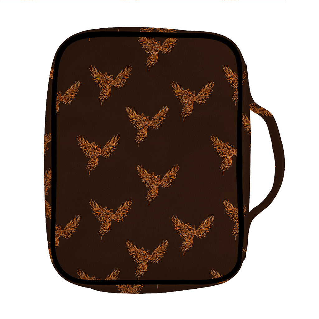 Asian Phoenix Pattern Print Front Pocket Bible Bag