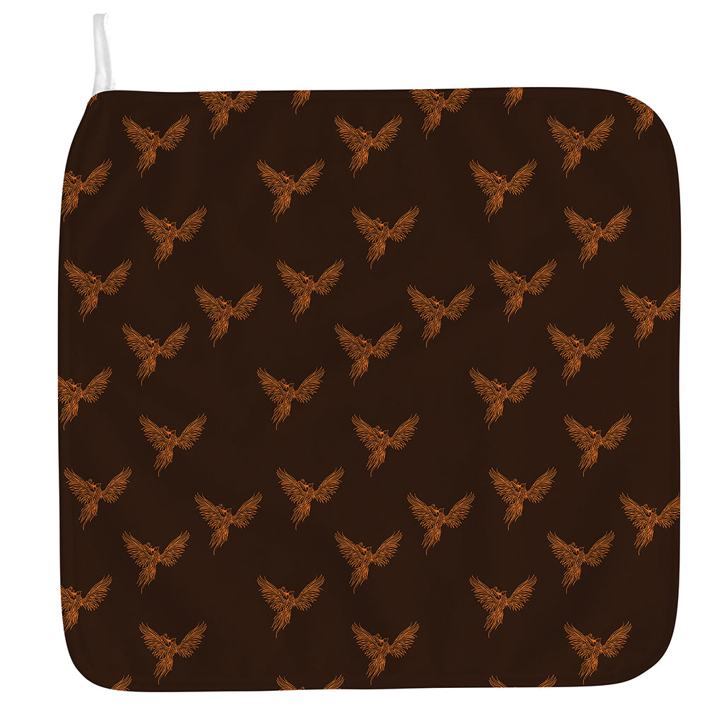 Asian Phoenix Pattern Print Hand Towel