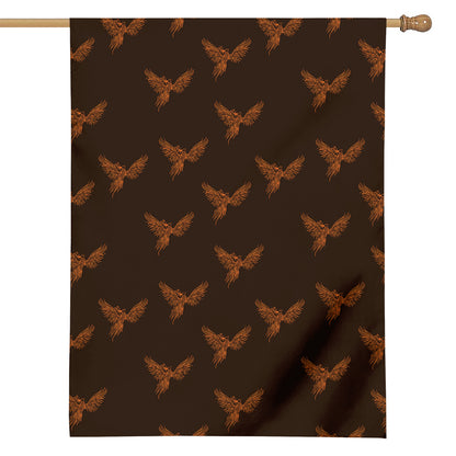 Asian Phoenix Pattern Print House Flag