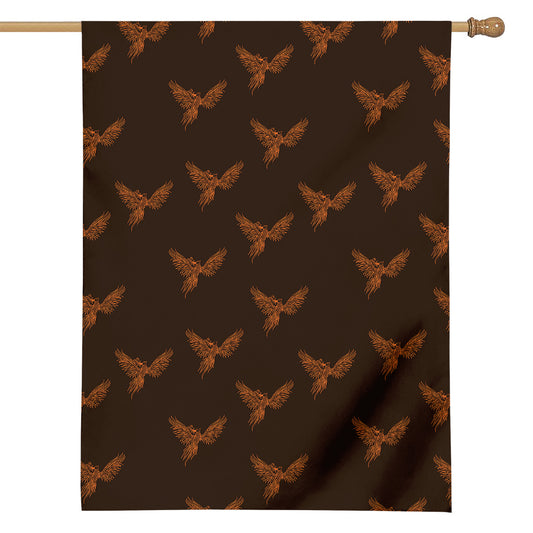 Asian Phoenix Pattern Print House Flag