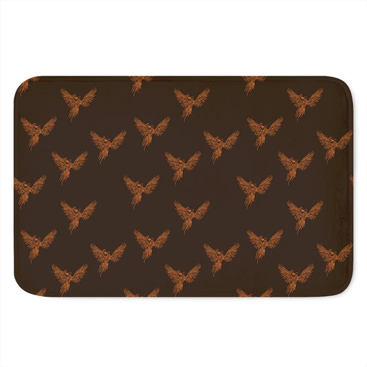 Asian Phoenix Pattern Print Indoor Door Mat