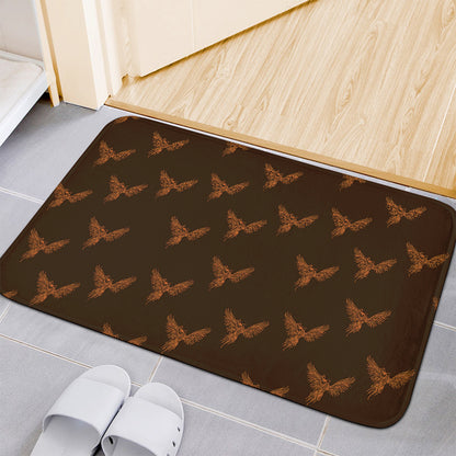 Asian Phoenix Pattern Print Indoor Door Mat