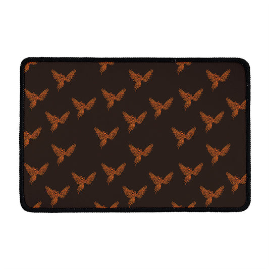Asian Phoenix Pattern Print Kitchen Mat