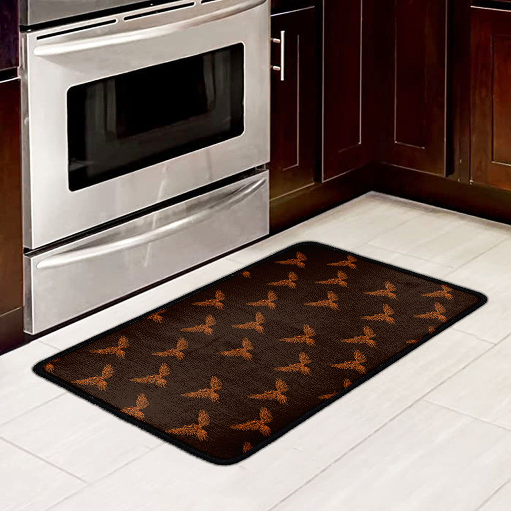 Asian Phoenix Pattern Print Kitchen Mat