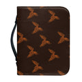 Asian Phoenix Pattern Print Leather Bible Cover