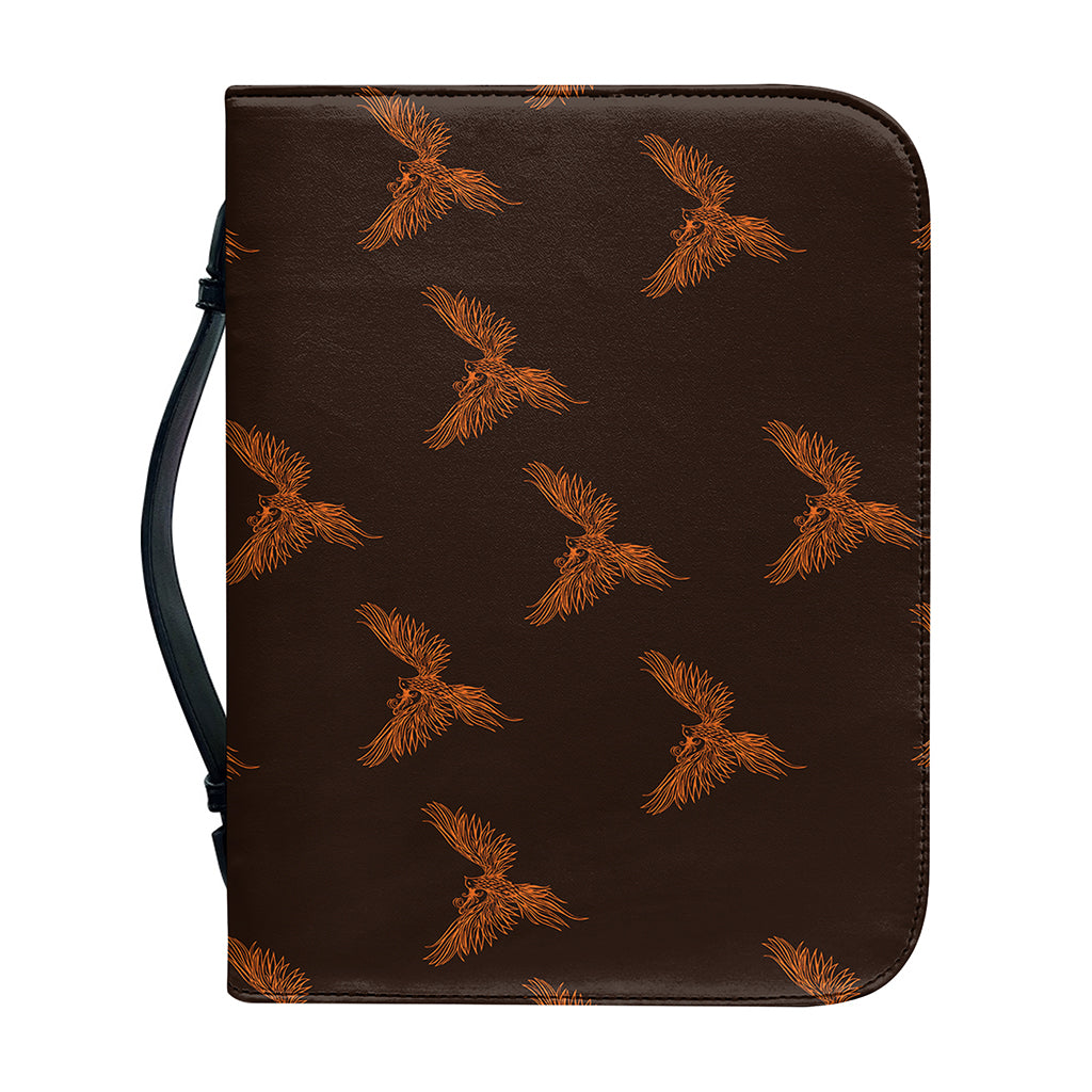 Asian Phoenix Pattern Print Leather Bible Cover
