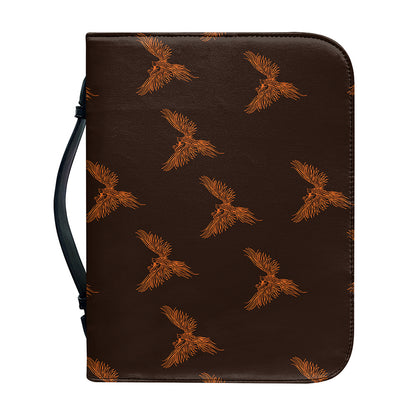 Asian Phoenix Pattern Print Leather Bible Cover