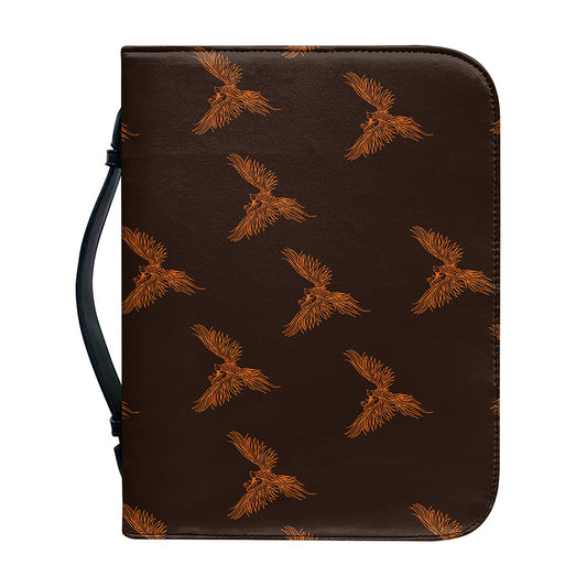 Asian Phoenix Pattern Print Leather Bible Cover