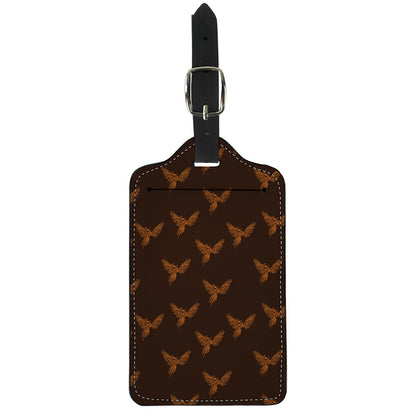 Asian Phoenix Pattern Print Luggage Tag