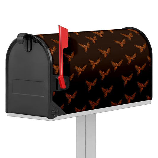 Asian Phoenix Pattern Print Mailbox Cover