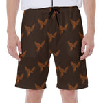 Asian Phoenix Pattern Print Men's Beach Shorts