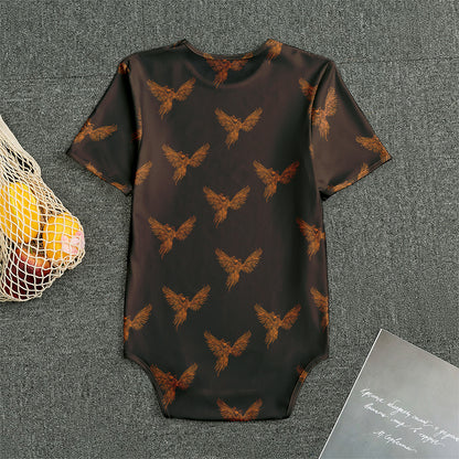 Asian Phoenix Pattern Print Men's Bodysuit