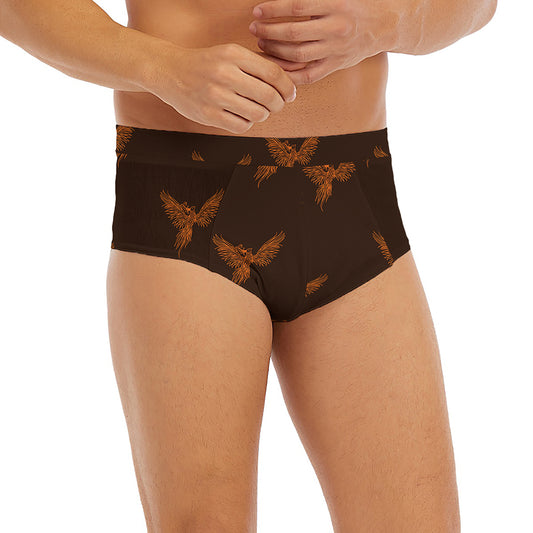 Asian Phoenix Pattern Print Men's Briefs