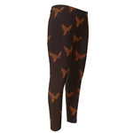 Asian Phoenix Pattern Print Men's Compression Pants