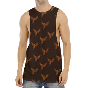 Asian Phoenix Pattern Print Men's Muscle Tank Top