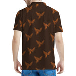 Asian Phoenix Pattern Print Men's Polo Shirt