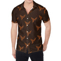 Asian Phoenix Pattern Print Men's Shirt