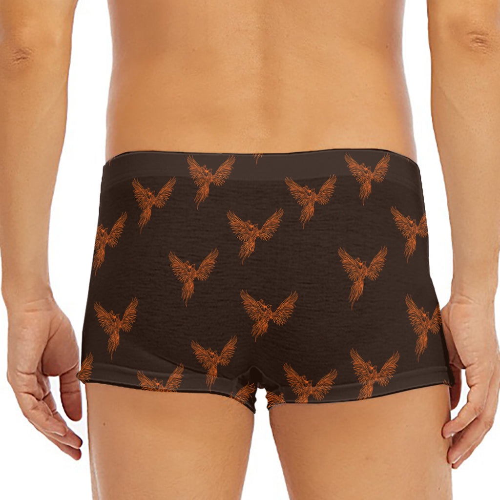 Asian Phoenix Pattern Print Men's Short Boxer Briefs