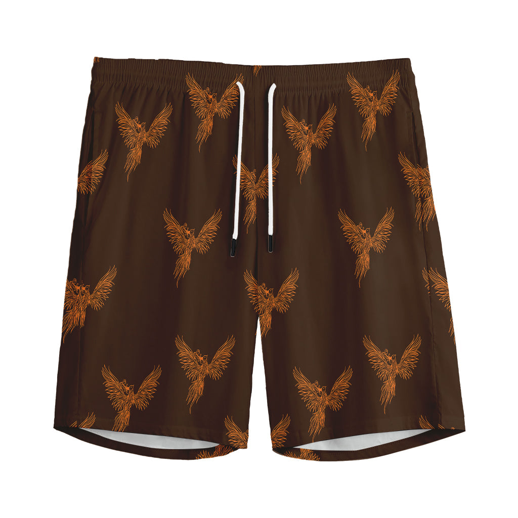 Asian Phoenix Pattern Print Men's Sports Shorts