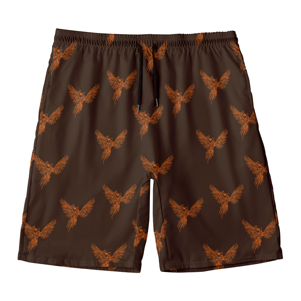 Asian Phoenix Pattern Print Men's Swim Trunks