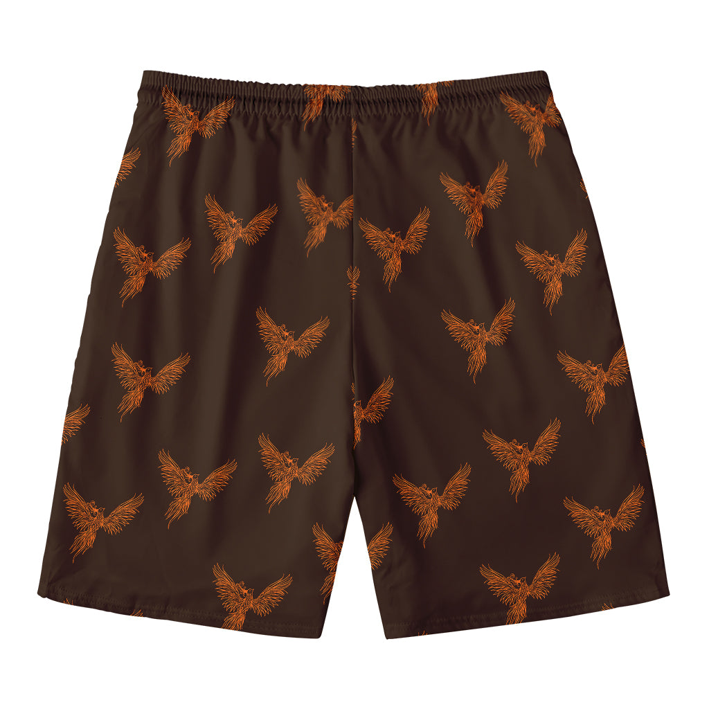 Asian Phoenix Pattern Print Men's Swim Trunks