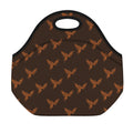 Asian Phoenix Pattern Print Neoprene Lunch Bag