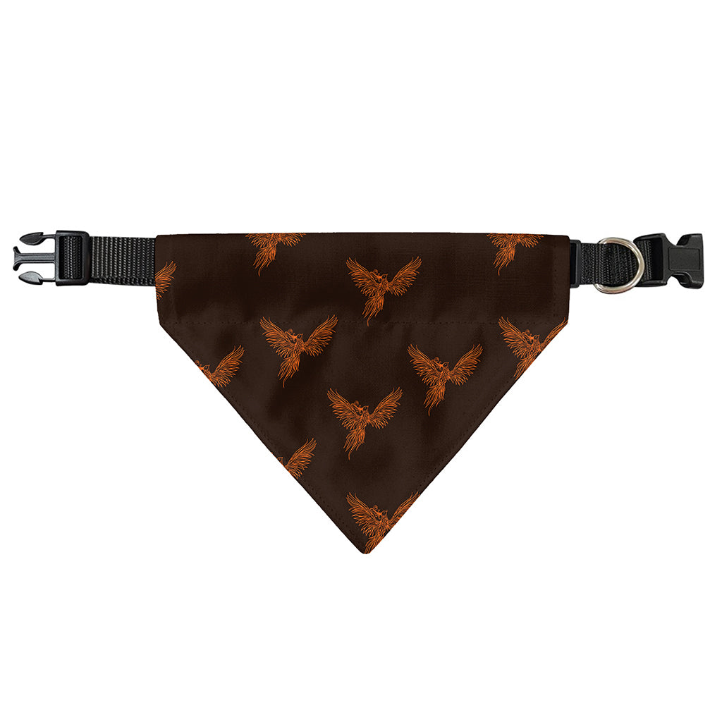 Asian Phoenix Pattern Print Over The Collar Dog Bandana