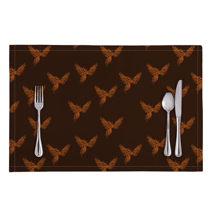 Asian Phoenix Pattern Print Placemat