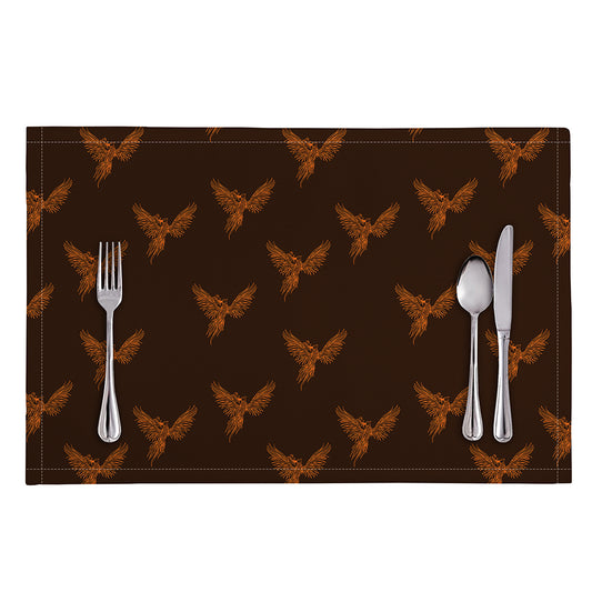 Asian Phoenix Pattern Print Placemat