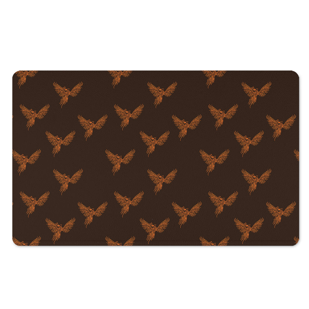 Asian Phoenix Pattern Print Polyester Doormat