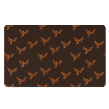 Asian Phoenix Pattern Print Polyester Doormat