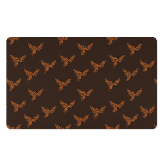 Asian Phoenix Pattern Print Polyester Doormat
