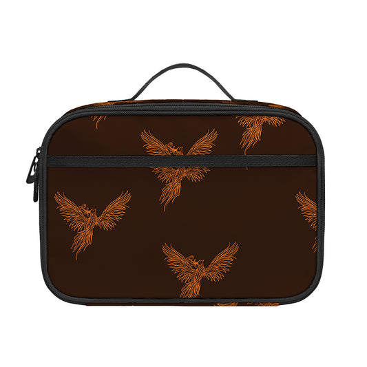 Asian Phoenix Pattern Print Portable Lunch Bag