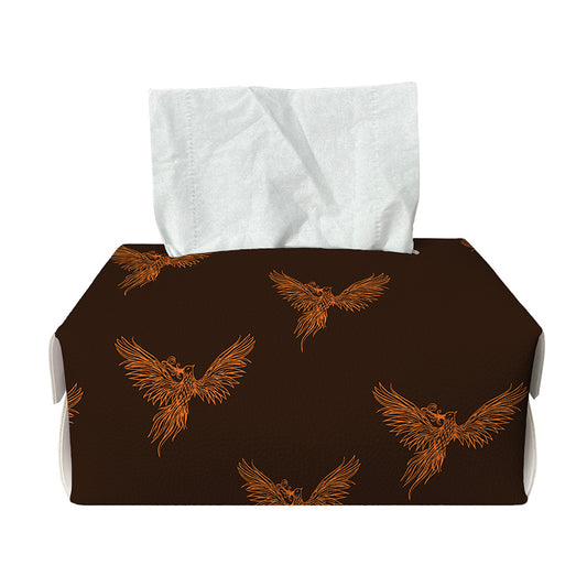 Asian Phoenix Pattern Print Rectangle Tissue Box Cover