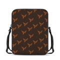 Asian Phoenix Pattern Print Rectangular Crossbody Bag