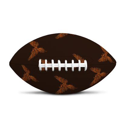 Asian Phoenix Pattern Print Rugby Ball