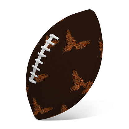 Asian Phoenix Pattern Print Rugby Ball