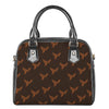 Asian Phoenix Pattern Print Shoulder Handbag