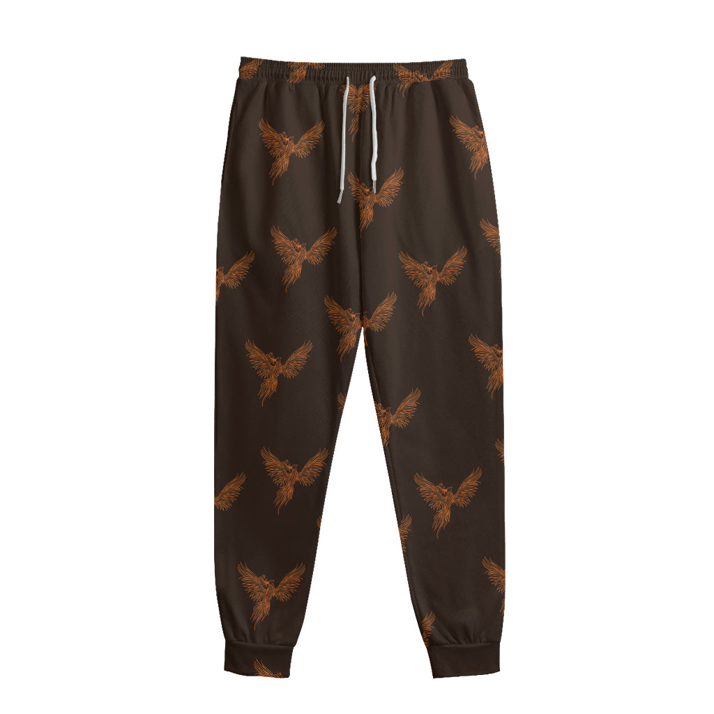 Asian Phoenix Pattern Print Sweatpants