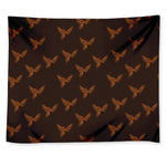 Asian Phoenix Pattern Print Tapestry