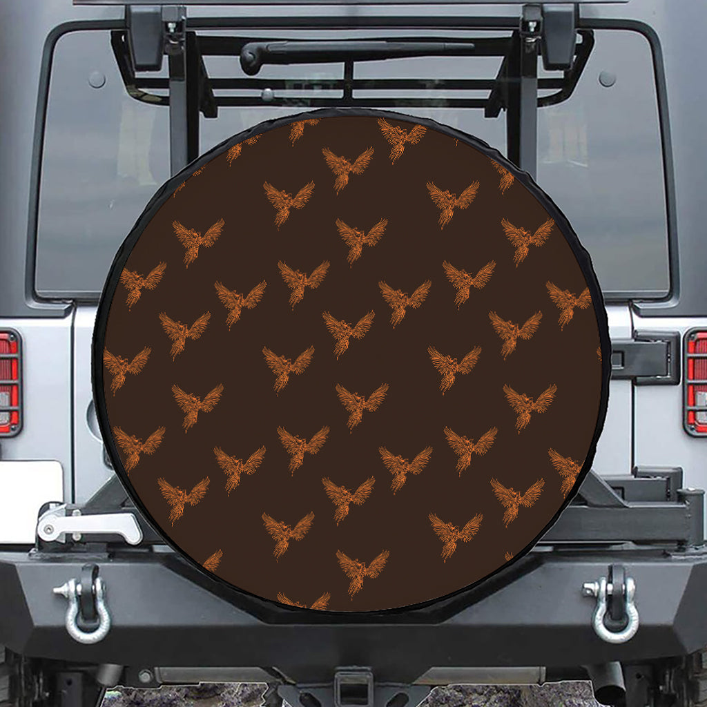 Asian Phoenix Pattern Print Tire Cover