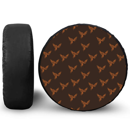 Asian Phoenix Pattern Print Tire Cover