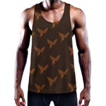 Asian Phoenix Pattern Print Training Tank Top