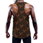 Asian Phoenix Pattern Print Training Tank Top