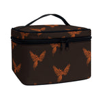 Asian Phoenix Pattern Print Travel Makeup Bag