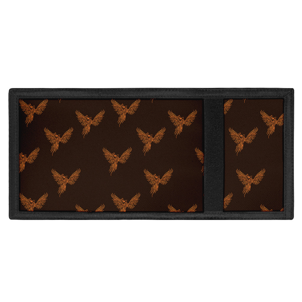 Asian Phoenix Pattern Print Trifold Wallet
